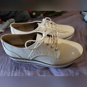 Call It Spring Cream Platform Shoes